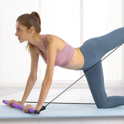 Multi-Purpose Pilates Stick Home Fitness Stretch Exercise Training Hip Rope