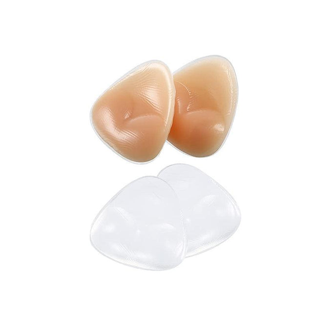 Triangle Push-Up Silicone Bra Inserts Breasts Pad Bikini Bra Cleavage Enhancers - Aimall