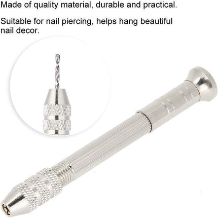 Precision Pin Vise Hand Drill Set Of 10 Pieces Rotary Tools For Models Hobby DIY - Aimall