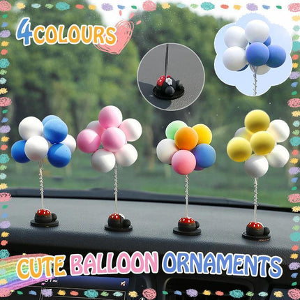 Bobblehead Shaking Head Toys Car Ornaments Car Dashboard Decor Nodding Balloon - Aimall