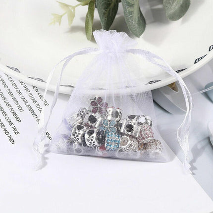 50PCS Organza Bag Sheer Bags Jewellery Wedding Candy Packaging Sheer Bags 13*18 cm - Aimall