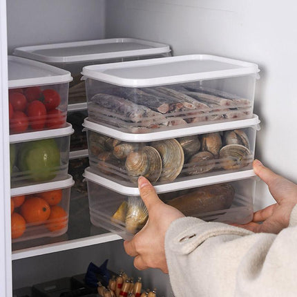 8pcs Refrigerator Storage Organizer Transparent Crisper Box for Home Kitchen