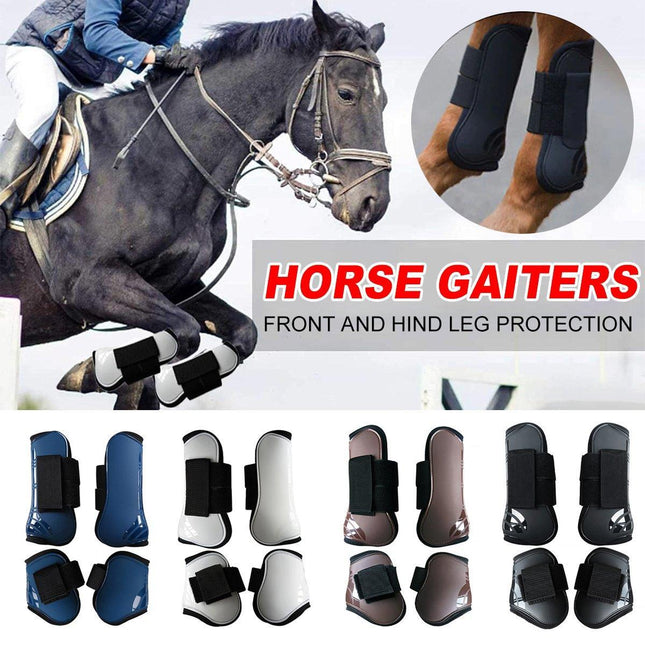 4pcs Show Jumping Horse Leg Warmers Gaiters for Joint Protection Equine Gear