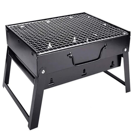 Outdoor Camping Portable & Foldable Charcoal BBQ Grill Hibachi Picnic Barbecue - Aimall