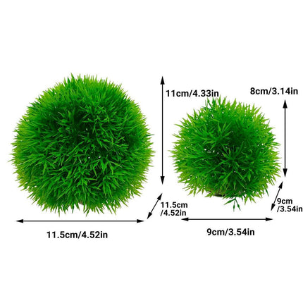 Aquarium Fish Tank Landscape Decoration Plastic Simulation Grass Flower Ball