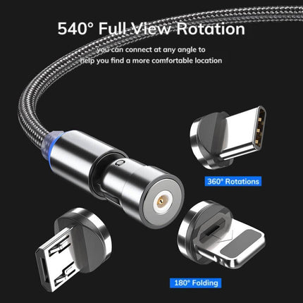 540° Rotate Magnetic Charging Cable For iPhone - Aimall