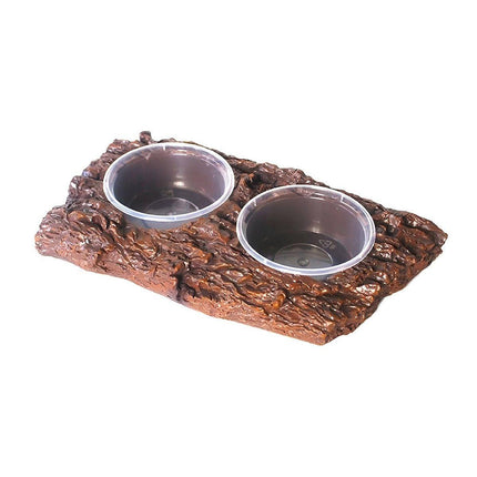 Resin Landscaping Reptiles Bowl Feeder Feeding Water Terrarium Bowls Geckos Dish