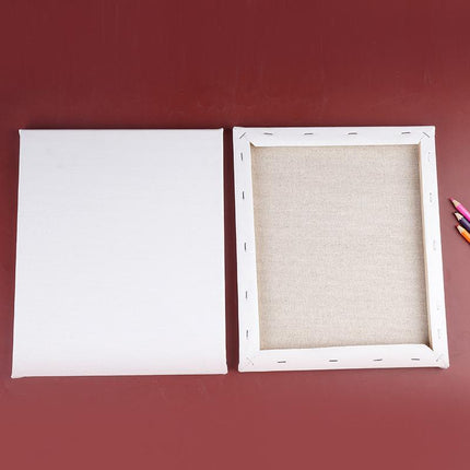 5x Artist Blank Stretched Canvas Canvases Art Large White Range Oil Acrylic Wood - Aimall