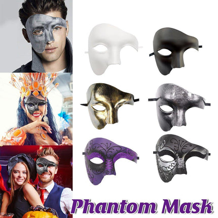 One Eye Half Face Mask Prom Party Nightclub Costume Mask Halloween Fancy Dress