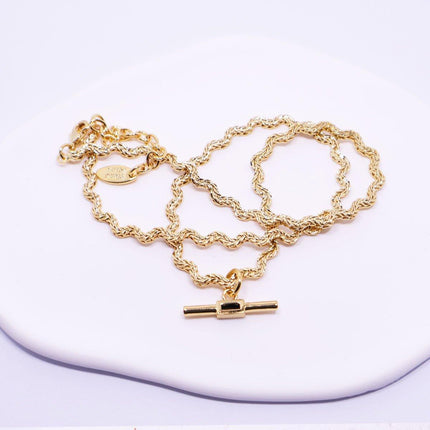 Vintage Retro Style Curved Chain Necklace for Women Fashion Jewelry Accessory