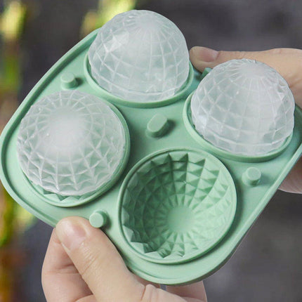 Silicone Ice Cube Tray and Ice Ball Maker for chilling whiskey and cocktails