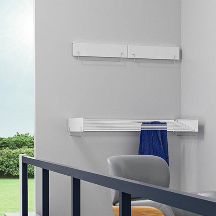 Foldable Wall Hanging Clothes Drying Rack Invisible Balcony Towel Laundry Rack