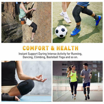 AOLIKES®3D Weaving Knee Support Brace Sleeve Sports Joint Kneelet Leg Breathable Red - Aimall