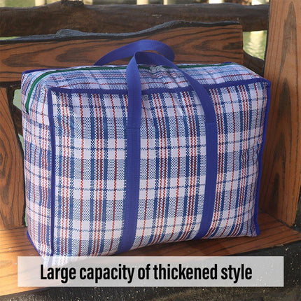 10PCS Large Waterproof Moving Packing Bags Woven Storage Luggage Quilt Bags