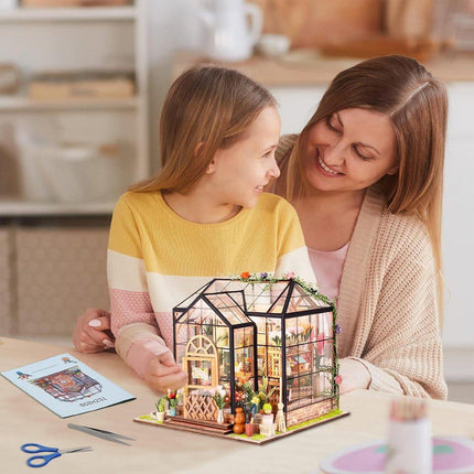  LED Jenny's Flower House DIY Miniature House Kit