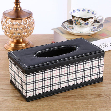 High-End PU Leather Tissue Box Holder for Hotel Home Office Decor Elegant Design