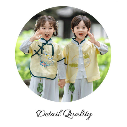 Hanfu Girls Chinese Style Tang Suit Spring Autumn Improved Ancient Clothing