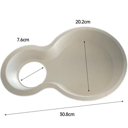 50pcs Biodegradable Hot Dog Tray Two Compartment Coffee Cup Holder Plate Thicken