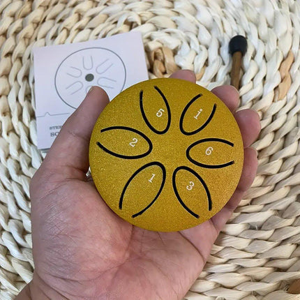 Hollow Steel Tongue Drum Percussion Instrument for Meditation Yoga Music Practice