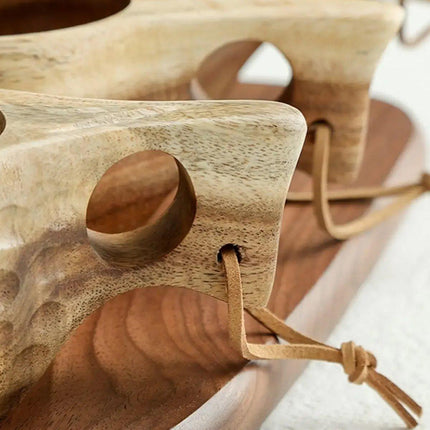 Walnut Wooden Coffee Cup Nordic Style Single Hole Solid Wood Anti-scalding Cup