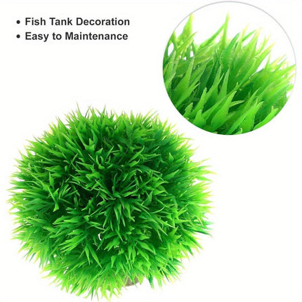 Aquarium Fish Tank Landscape Decoration Plastic Simulation Grass Flower Ball