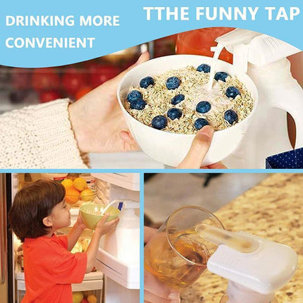 Magic Tap Automatic Electric Water Drink Milk Dispenser Beverage Spill Proof Blue - Aimall