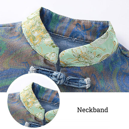 Boy Hanfu New Chinese Style Tang Jacket Traditional Coat Cultural Clothing