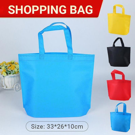 10Pack Reusable Shopping Bags Eco Storage Travel Tote Grocery Bag Non Woven - Aimall