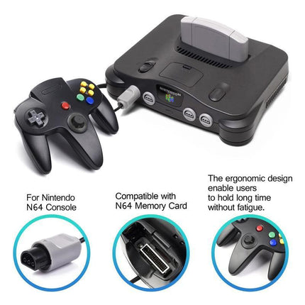 Classic Game Controller Gamepad Joystick for Nintendo 64 N64 System - Aimall