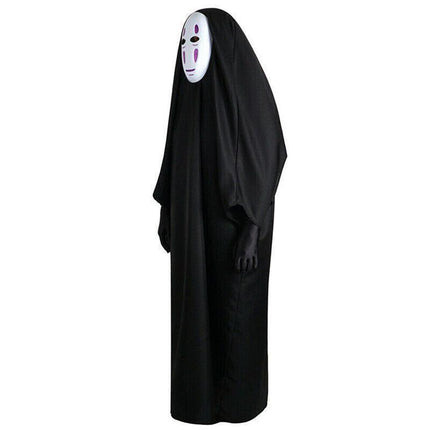 Adult Spirited Away No Face Male Cosplay Costume Mask Halloween Xmas Party Suit AU