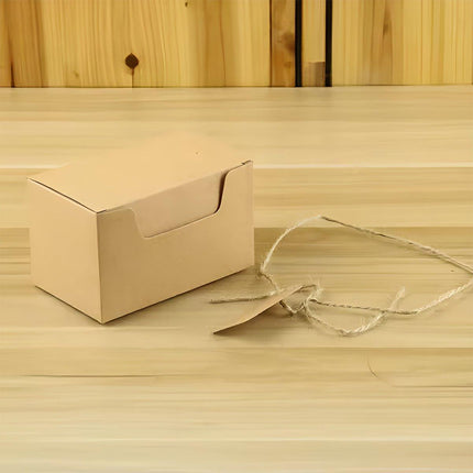 50pcs Retro Rectangular Kraft Paper Wedding Candy Boxes Gift Packaging Box