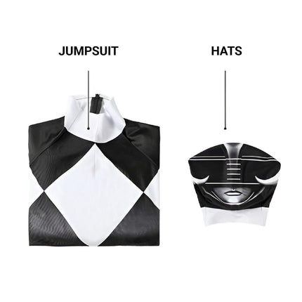 Black Dinosaur Team Tight Cosplay Jumpsuit Costume AU