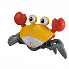 Electric Music Crawling Crab Baby Toy LED Light Up Kids Toddler Interactive Toys - Aimall