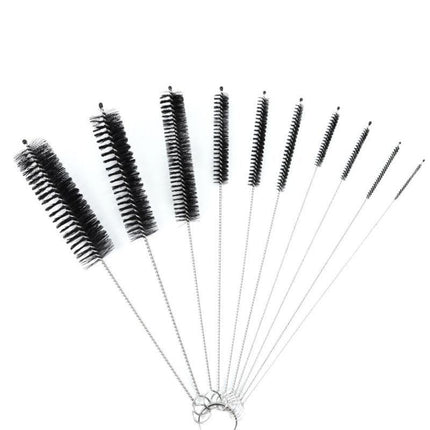10Pcs Nylon Straw Brush Cleaner Bottle Tube Pipe Small Long Cleaning - Aimall
