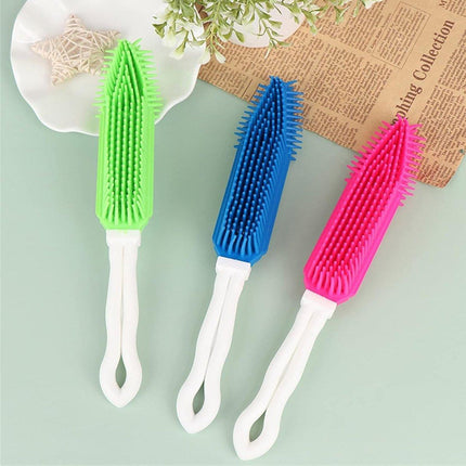 3PCS Pet Hair Remove Brush Car Detailing Brush Portable Dog Rubber Massage Brush
