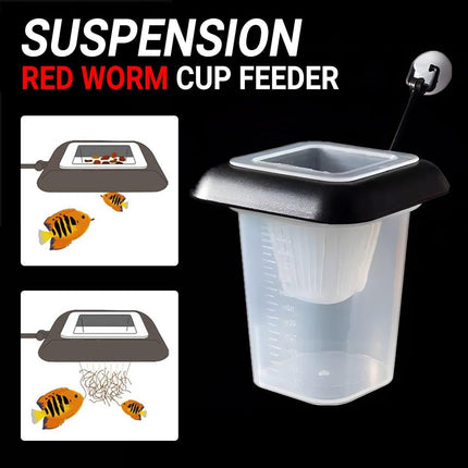 Red Insect Frozen Feeder Cup for Fish Tank Shrimp Feeding Dissolving Ring - Aimall