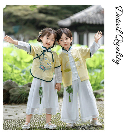 Hanfu Boys Chinese Style Costumes Spring Autumn Improved Ancient Attire