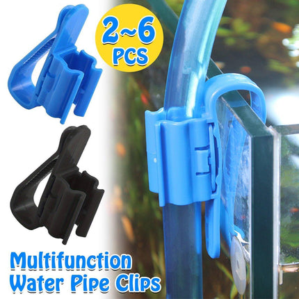 2/4/6PCS Aquarium Fish Tank Filtration Clip Water Tube Hose Clamp Holder Set