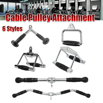 Cable Pulley Attachment Tricep Rope V Grip LAT Pull Down Gym Accessory - Aimall
