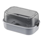 Turtle Tank Home Reptile Habitat Turtle Feeding Box Aquarium Portable Container