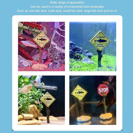 Fish Tank Aquarium Decorations Cartoon Resin Ornaments Hiding House Coral Mark
