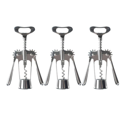 3PCS Wine Bottle Opener Corkscrew Set Kitchen Bar Tools for Easy Opening