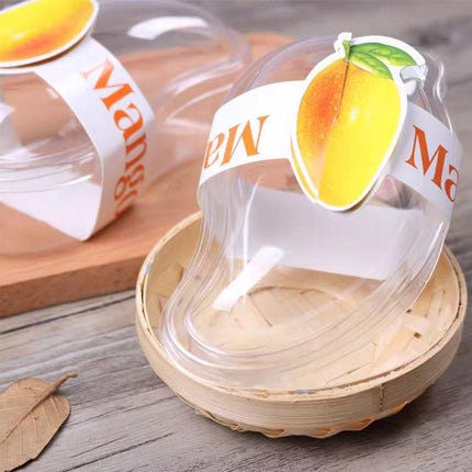 100PCS Clear Cake Boxes for Mousse Fruit Mango Layered Desserts Ice Cream Pastry