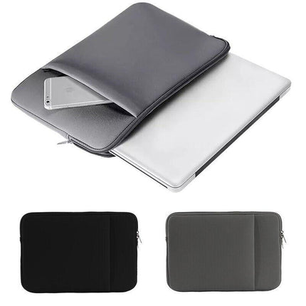 Black Laptop MacBook NoteBook Sleeve Bag Travel Carry Case Cover 13 14 15 16 Inch - Aimall