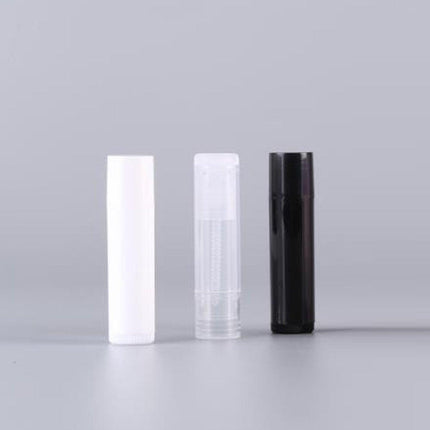 50pcs Lip Glaze Tubes Round Refillable PP Material Lip Balm Containers Red Tube