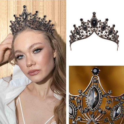 Bridal Tiara Baroque Style Crown Wedding Party Headpiece Women Dress Accessories
