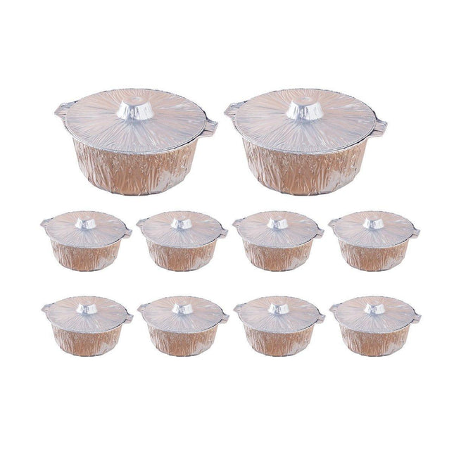 10PCS Duty Aluminum Foil Pots for Hotpot Camping Picnic Tinfoil field cutlery