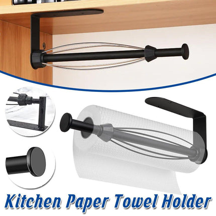 Stainless Steel Kitchen Paper Towel Holder Napkin Cling Film Organizer Rack