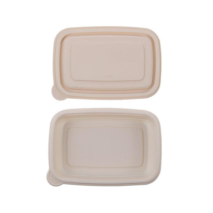 50pcs Eco Friendly Corn Starch Lunch Box Degradable Takeout Bento Container