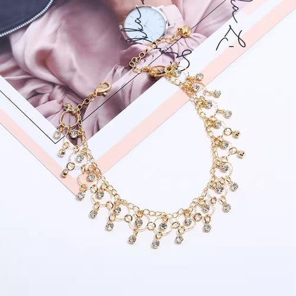Boho Beach Anklet for Women Fringe Dance Jewelry Fashion Ankle Bracelet Chain